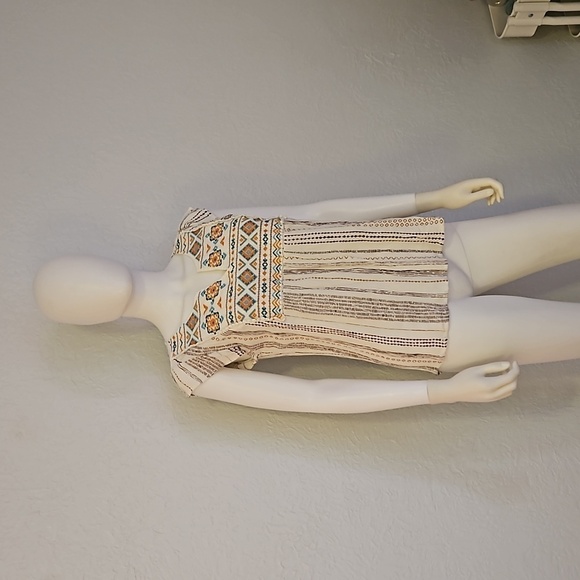 SAVANNA JANE Summer Siesta Festival Embroidered Peasant Blouse Small - Picture 2 of 7